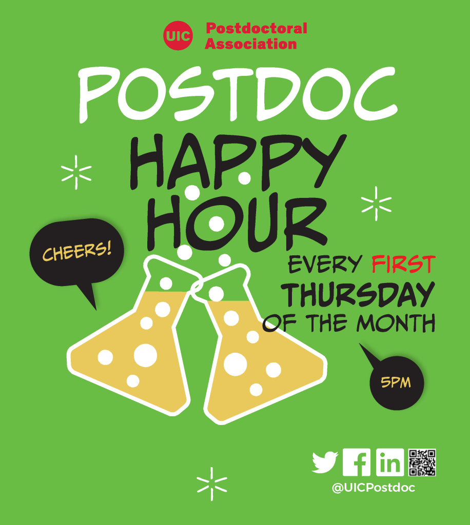 Postdoc Happy Hour Flyer