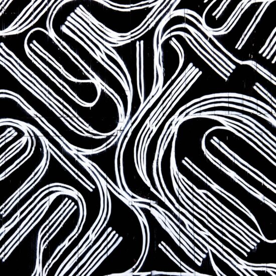 black and white swirls
